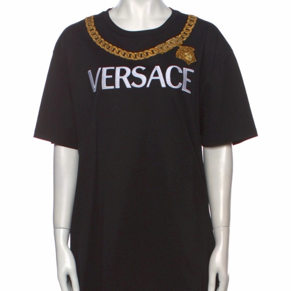Versace Black and Gold women’s T-Shirt
